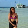 «Hoy me atreví por primera vez» Albertina sorprendió en las redes sociales con fotos en traje de baño en México