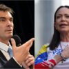 Rodrigo Paz y María Corina Machado sostienen emotiva conversación tras los resultados electorales en Bolivia