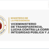 Informe del viceministerio de transparencia.